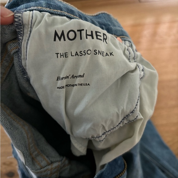 Mother The Lasso Sneak Wide Leg Denim BNWT - Picture 7 of 8